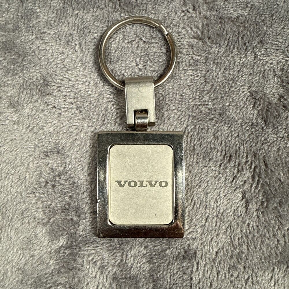 Volvo Key Chain Silver Tone *Has Flaw* Key Ring